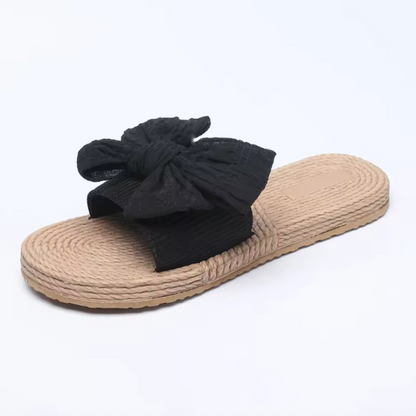 Silvia – Sandali Slide Da Donna Con Fiocco Decorativo Elegante