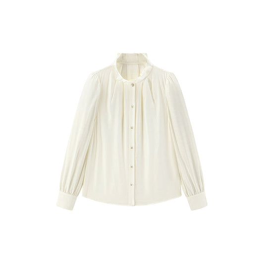 Ilaria - Blusa Donna Elegante Volant Moderna