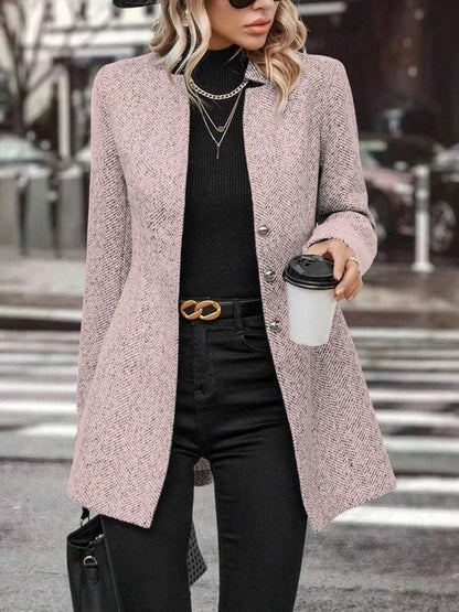 Claudia – Cappotto Lungo Doppio Petto con Bottoni Invernale