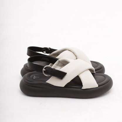 Agata – Sandali donna platform doppio fondo fasce incrociate