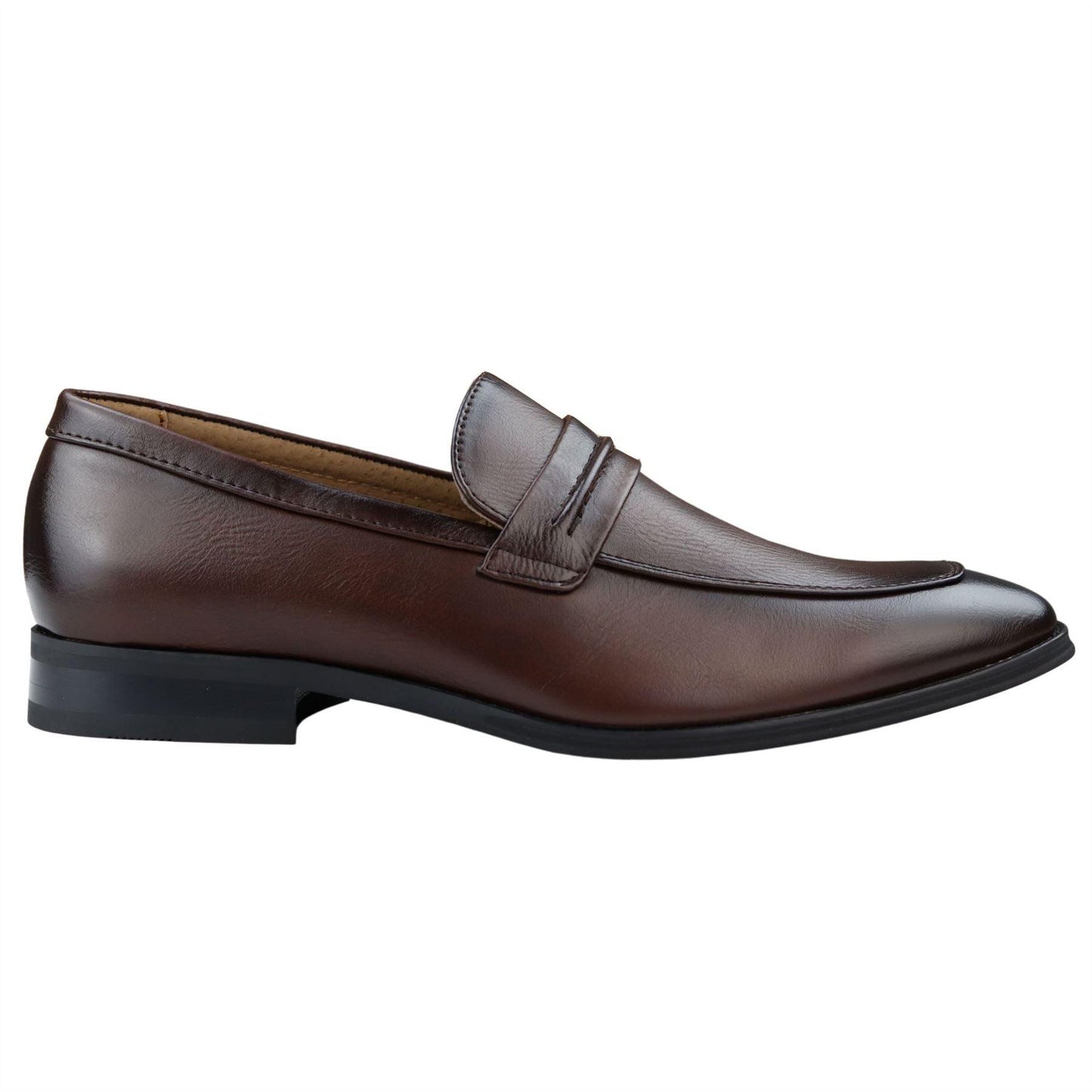 Silvio – Mocassino Uomo Slip-On Formale Foderato in Pelle Nero e Marrone