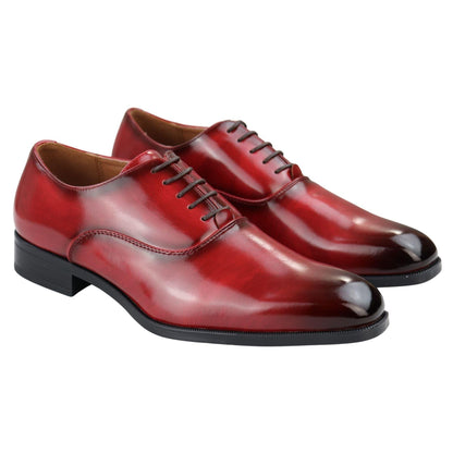 Giulio – Oxford Uomo Vernice Lucida con Lacci Punta Tonda Formale