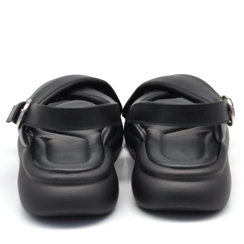 Agata – Sandali donna platform doppio fondo fasce incrociate