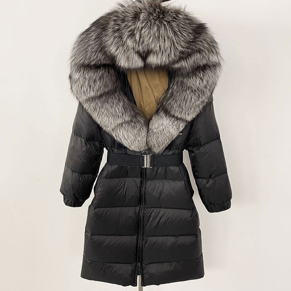 Fabiana - Cappotto Invernale Donna Lungo con Cappuccio