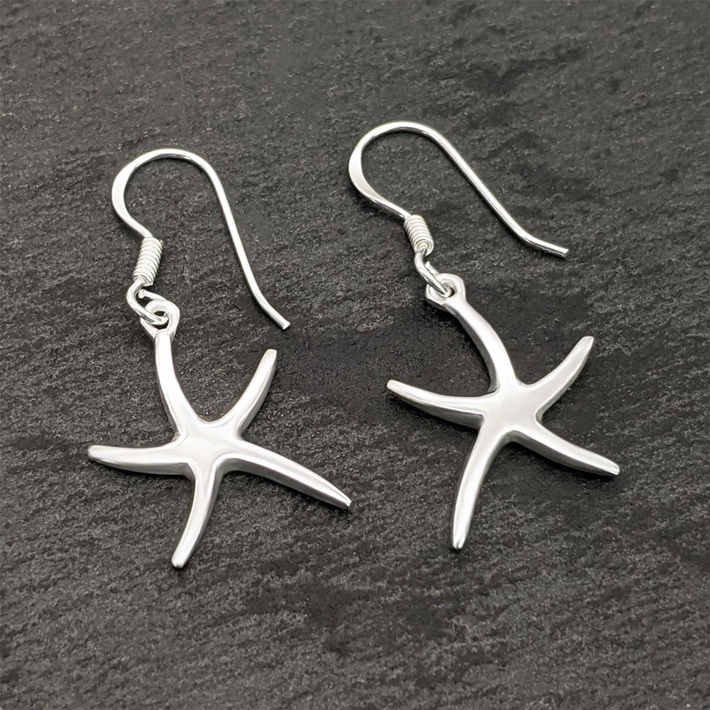 Rachele – Orecchini Pendenti Stella Marina Argento Sterling Ispirazione Mare