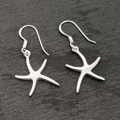 Rachele – Orecchini Pendenti Stella Marina Argento Sterling Ispirazione Mare