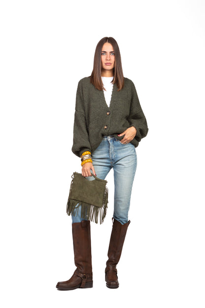 Patrizia - Cardigan Over Manica Palloncino Art