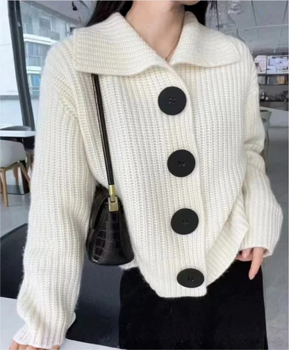 Jessica – Cardigan Donna con Bottoni Oversize