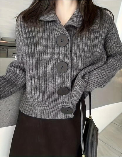 Jessica – Cardigan Donna con Bottoni Oversize