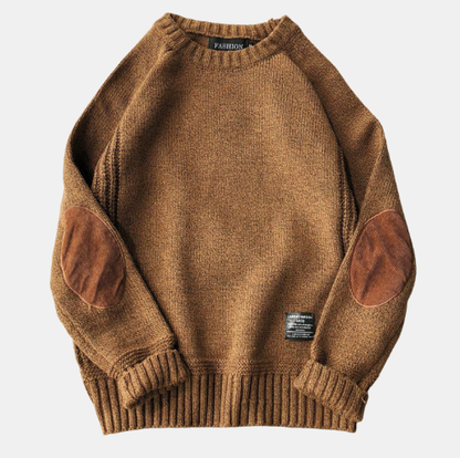 Duccio - Maglione Uomo Con Toppe Stile Classico