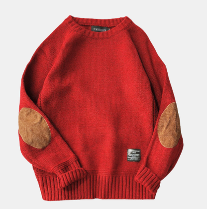 Duccio - Maglione Uomo Con Toppe Stile Classico