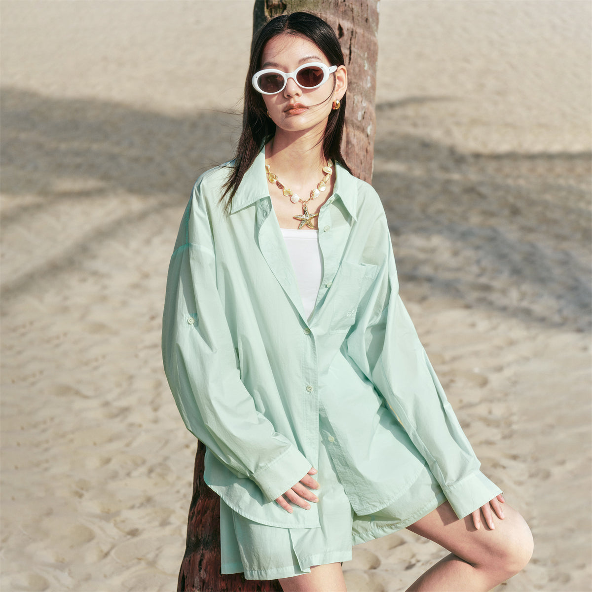 Gioia - Camicia Donna Oversize Elegante Moderna