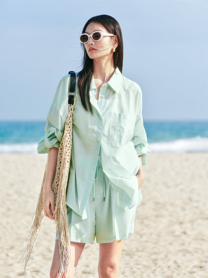 Gioia - Camicia Donna Oversize Elegante Moderna