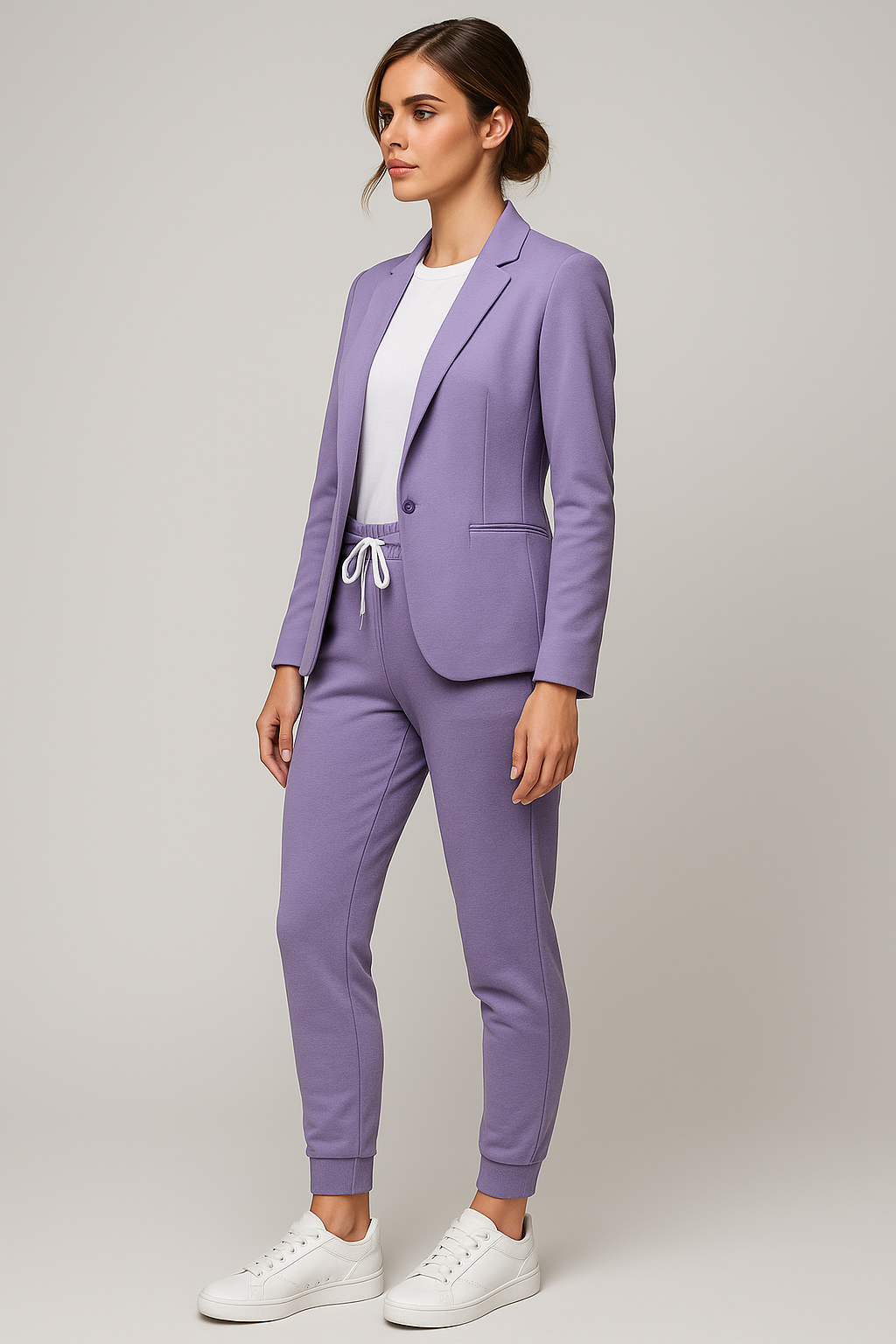 Hedonia - Set da donna con blazer e pantaloni jogger