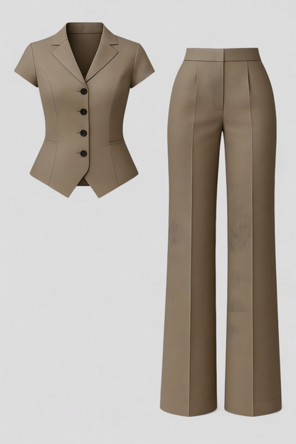 Harmonia - Completo elegante da donna con top e pantaloni