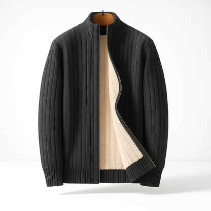 Tristam - Cardigan Zip Elegante Lussuoso Da Uomo