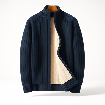Tristam - Cardigan Zip Elegante Lussuoso Da Uomo