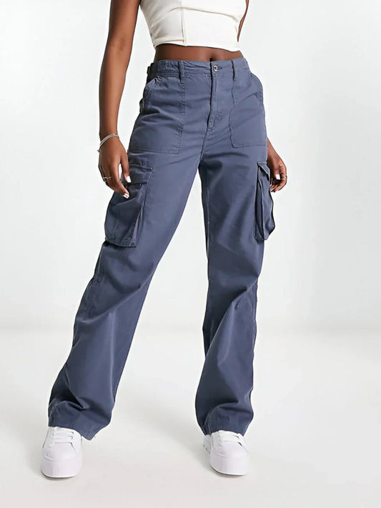 Vittoria - Pantaloni Cargo Casual da Donna dal Taglio Moderno