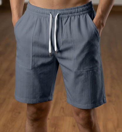 Duilio - Pantaloncini Grigio Antracite Cordoncino Uomo