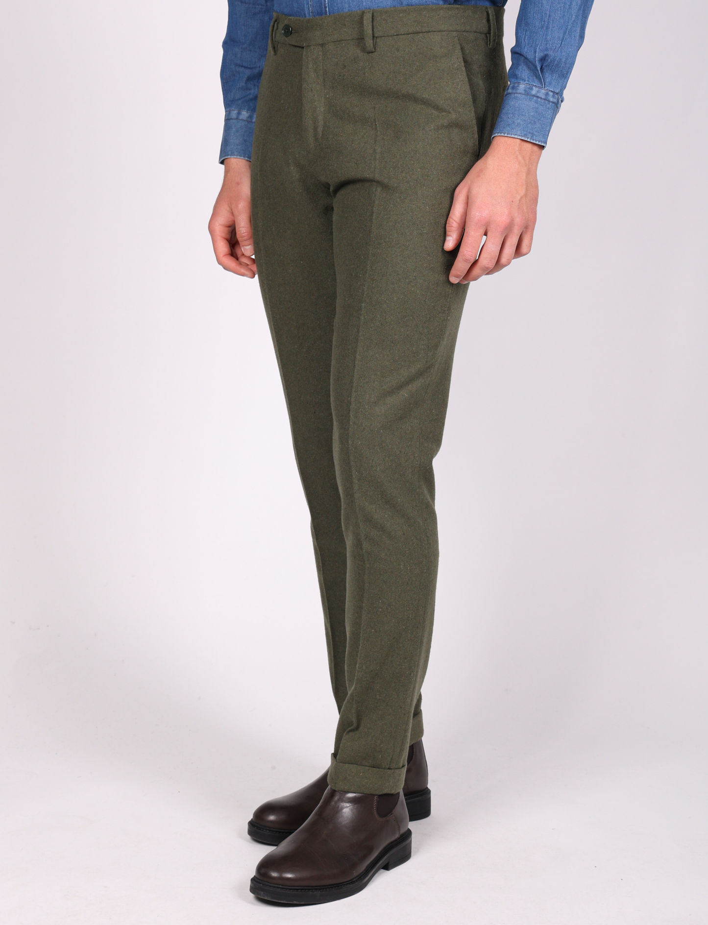 Karelian - Pantalone Uomo Elegante Fit Sartoriale Grigio