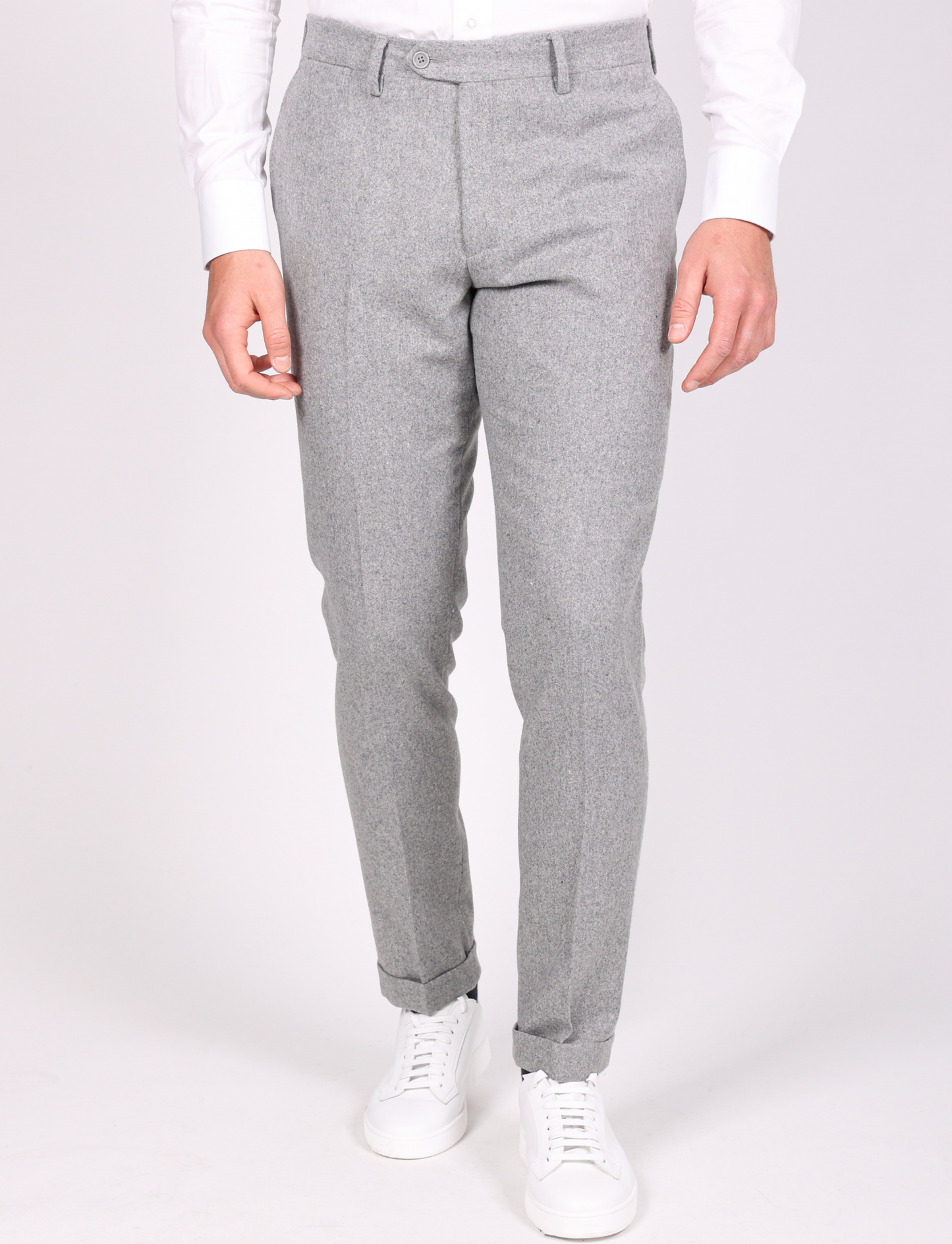 Karelian - Pantalone Uomo Elegante Fit Sartoriale Grigio
