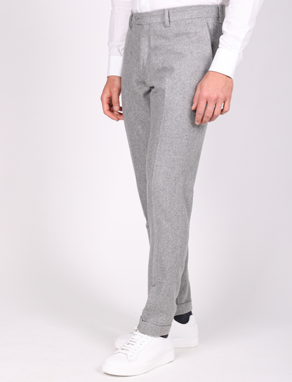 Karelian - Pantalone Uomo Elegante Fit Sartoriale Grigio