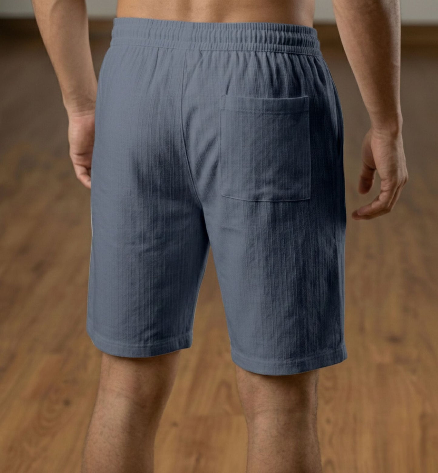 Duilio - Pantaloncini Grigio Antracite Cordoncino Uomo