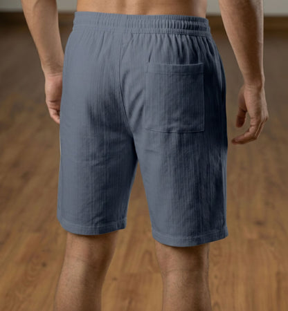 Duilio - Pantaloncini Grigio Antracite Cordoncino Uomo