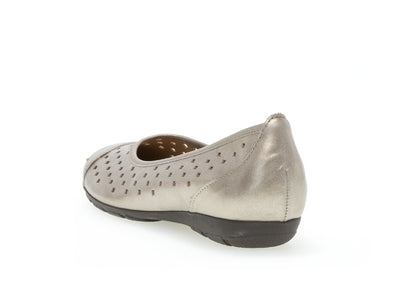 Raissa - Ballerina Pump Donna Argento Traforata Moderna Elegante