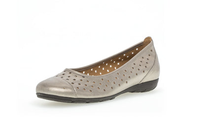 Raissa - Ballerina Pump Donna Argento Traforata Moderna Elegante