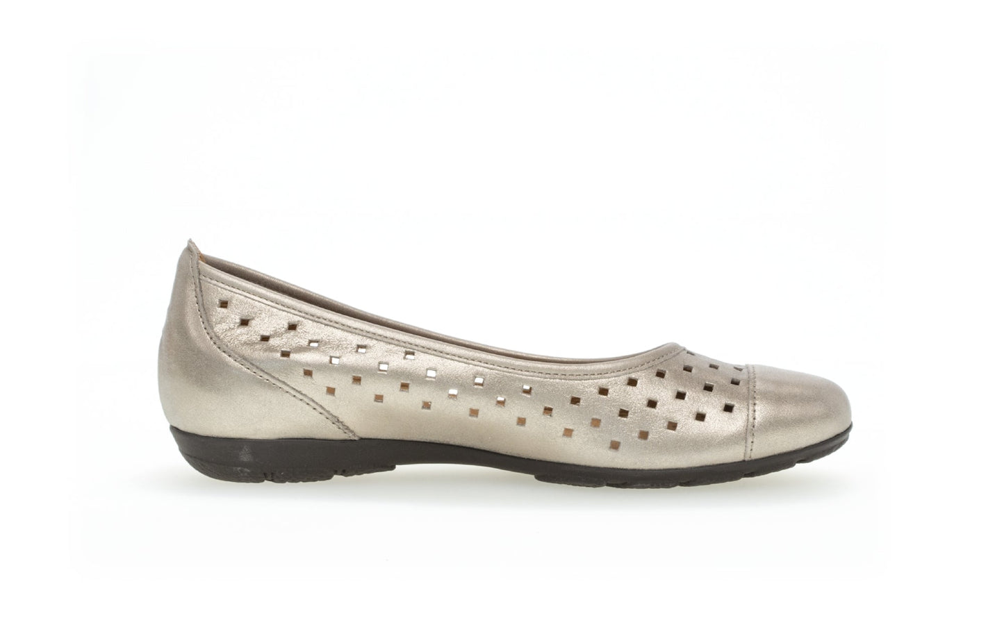 Raissa - Ballerina Pump Donna Argento Traforata Moderna Elegante