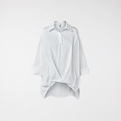 Quintina - Camicia Donna con Twist Frontale Moderna Elegante