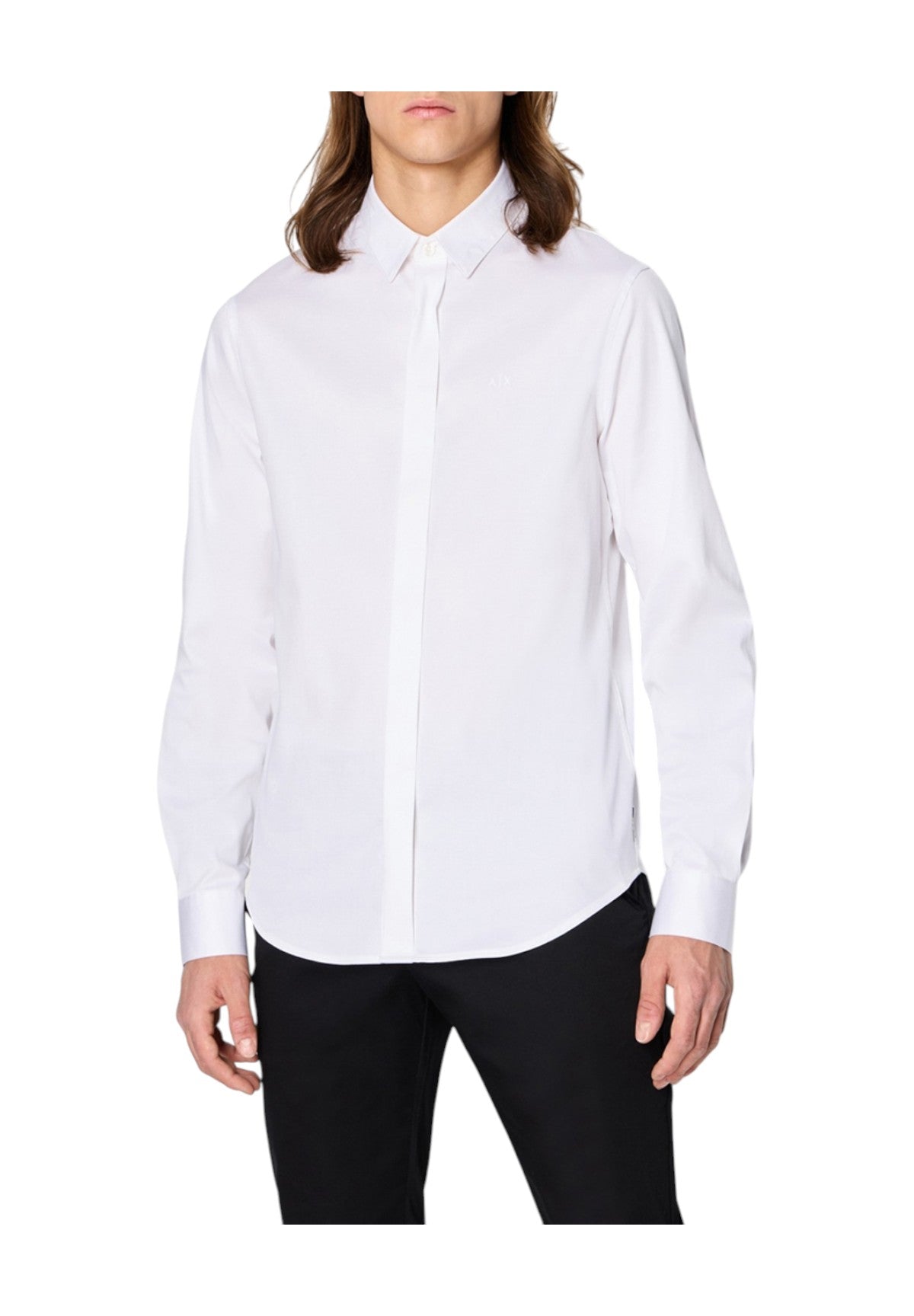 Stefano – Camicia a Maniche Lunghe da Uomo Bianca Essenziale