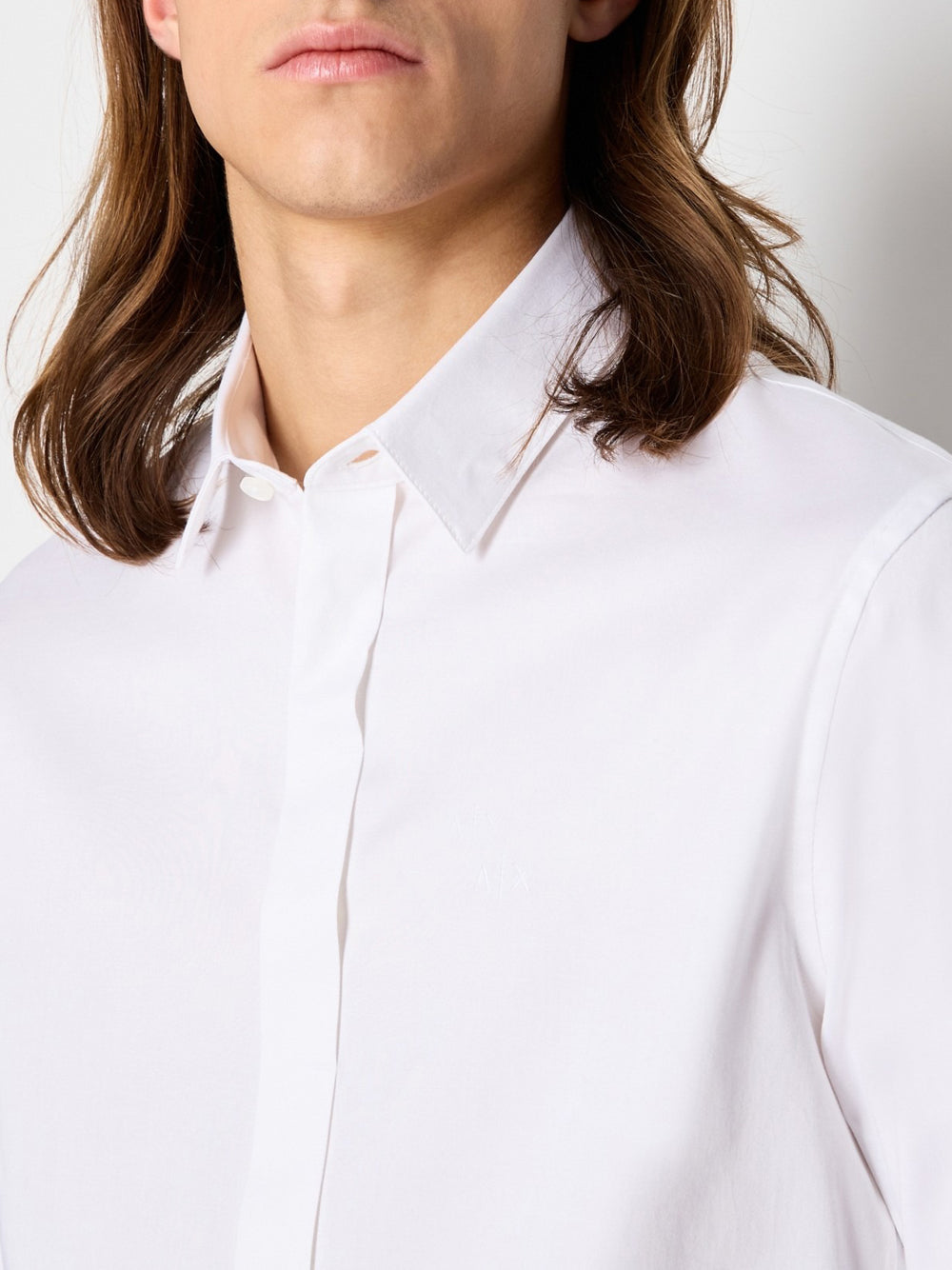 Stefano – Camicia a Maniche Lunghe da Uomo Bianca Essenziale