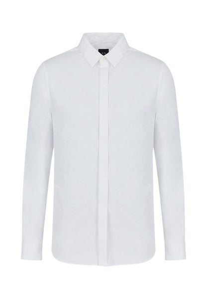 Stefano – Camicia a Maniche Lunghe da Uomo Bianca Essenziale