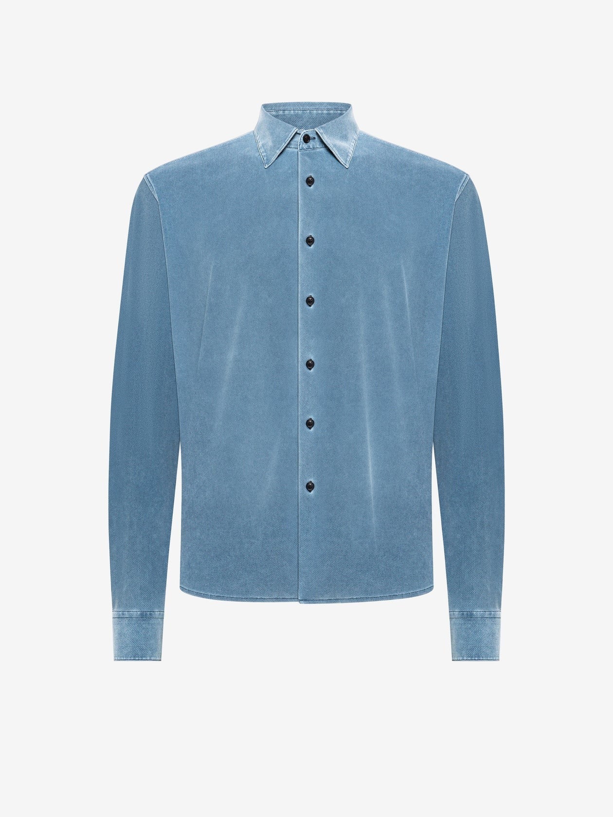 Jordan - Camicia Uomo Blu Lavaggio Tecnologico