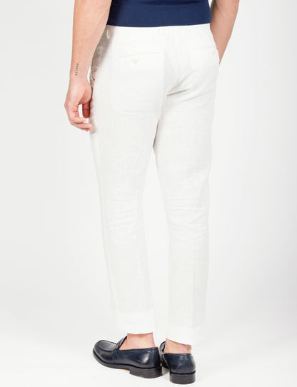 Rutiliano - Pantaloni Uomo Naturale Leggero Fresco Estivo