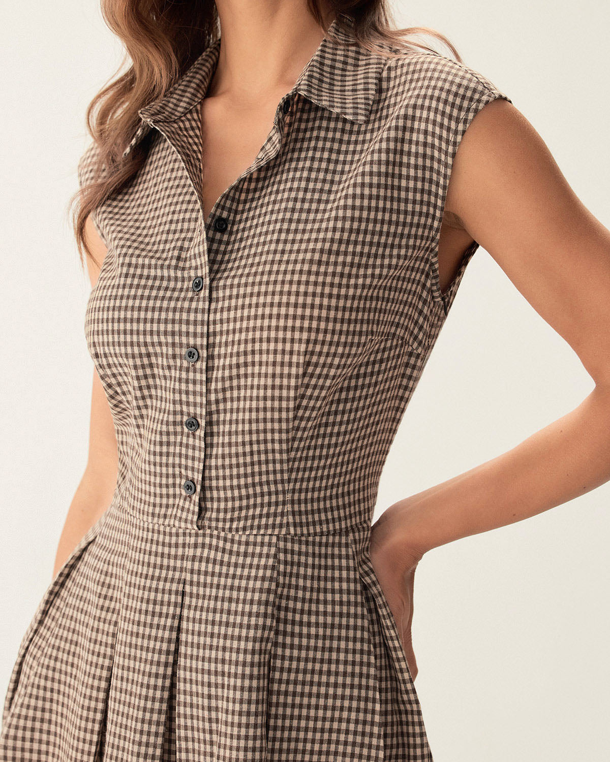 Giada - Abito Midi Donna Elegante Scozzese