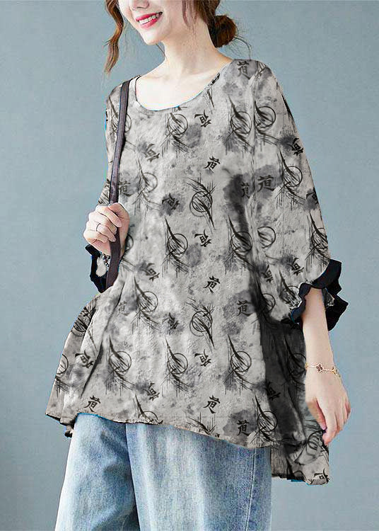 Alessia - Maglia Blu Ampia Maniche Pipistrello