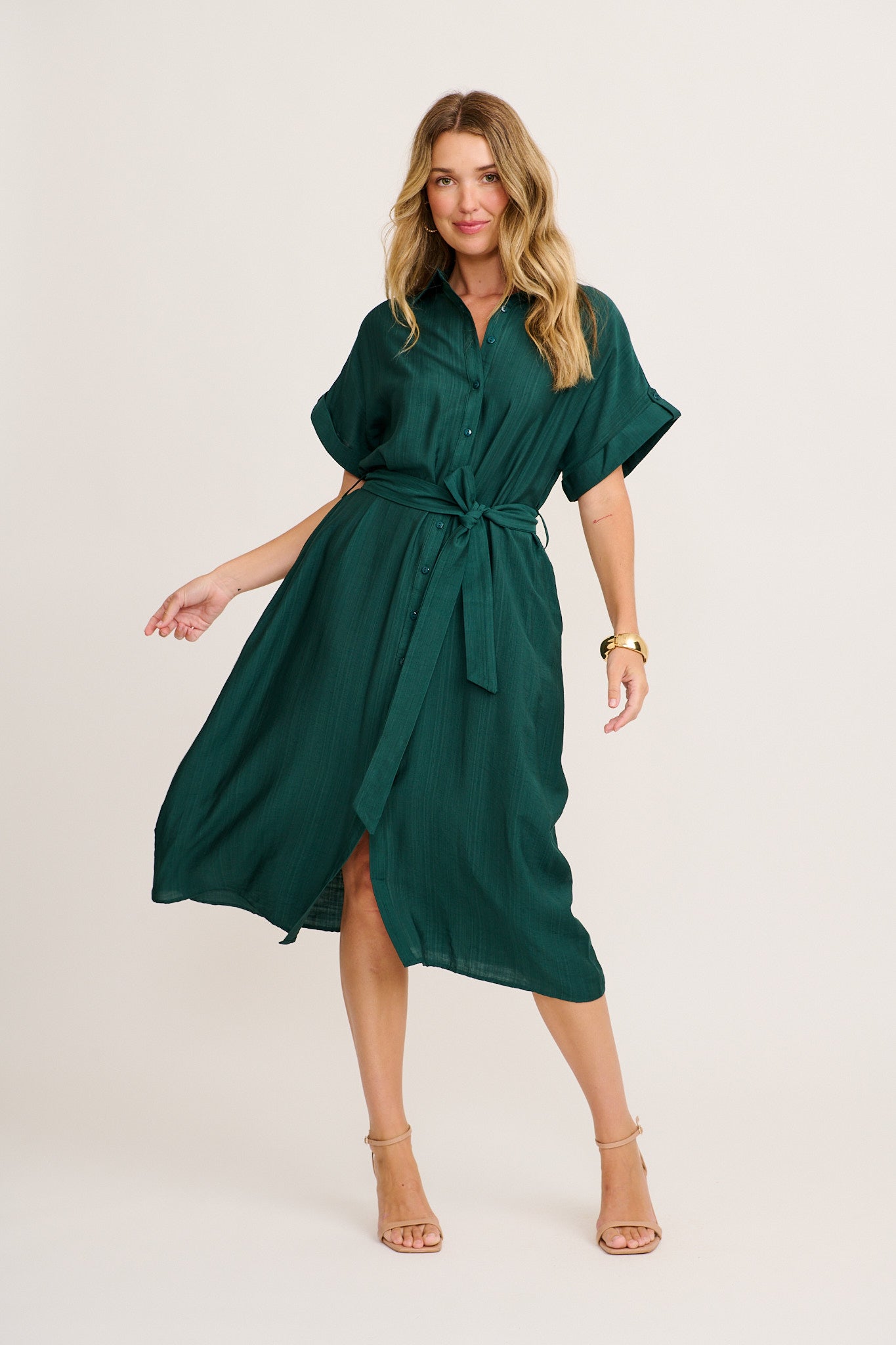 Ester - Abito Camicia Midi Donna Elegante