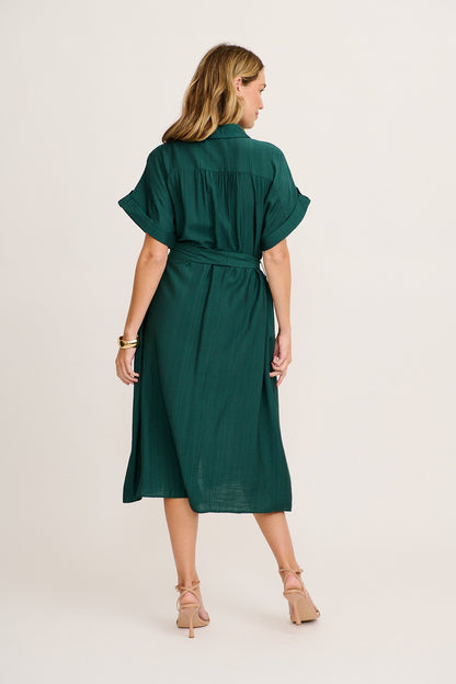 Ester - Abito Camicia Midi Donna Elegante