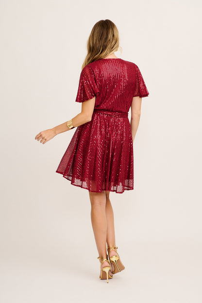 Fabiana - Abito Donna Paillettes Elegante Raffinato