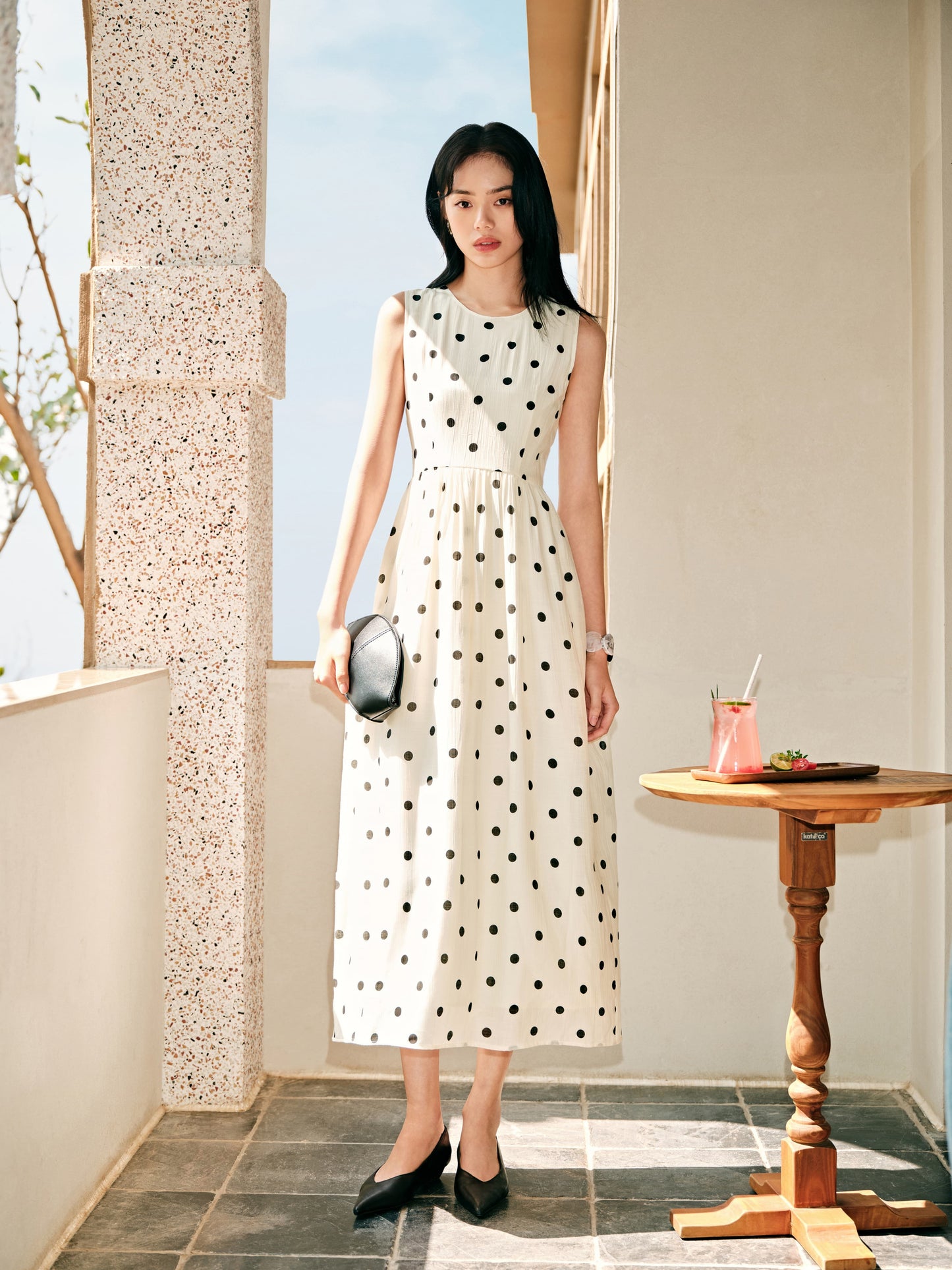 Grazia - Abito Donna Pois Elegante Raffinato