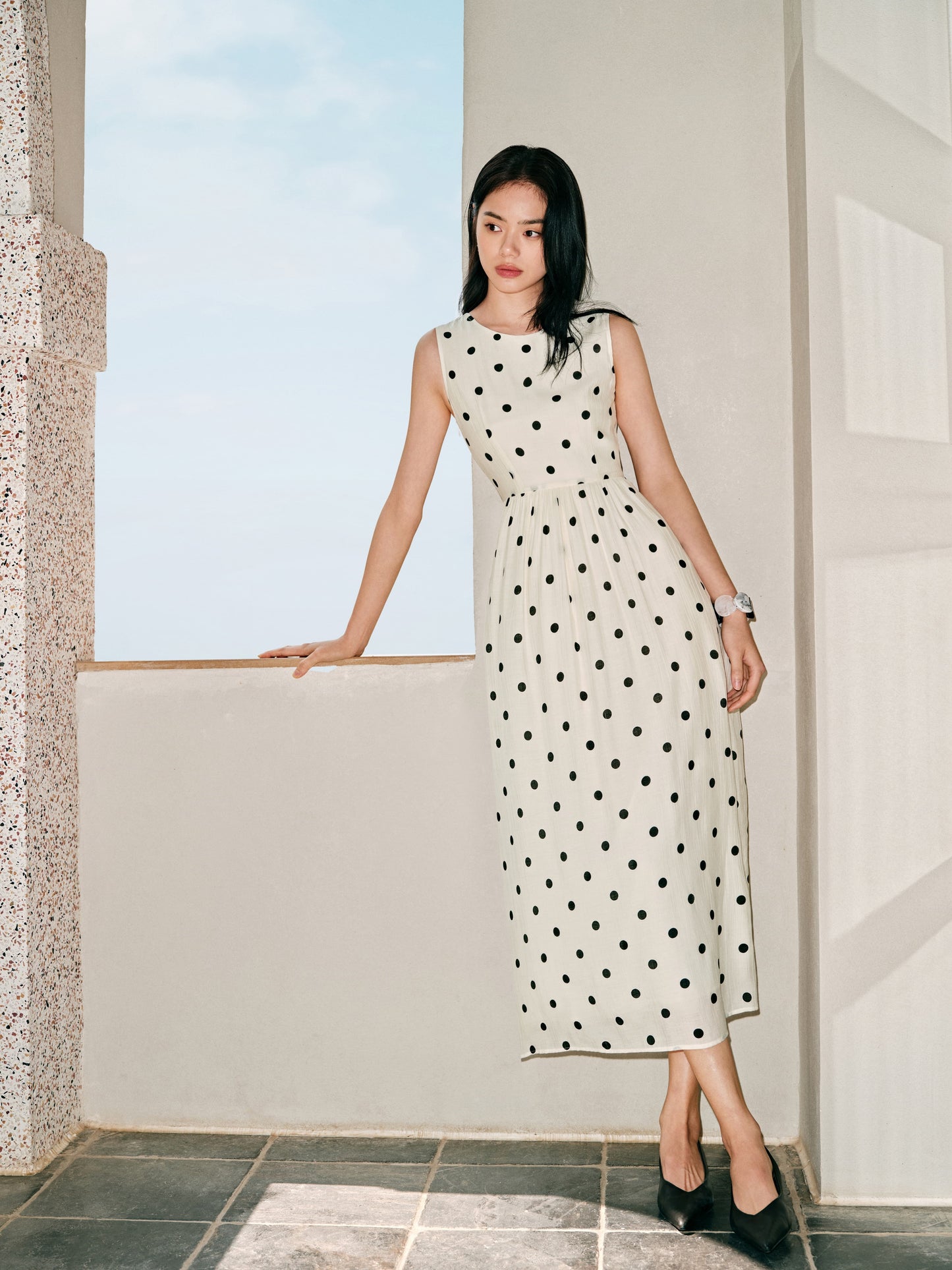 Grazia - Abito Donna Pois Elegante Raffinato