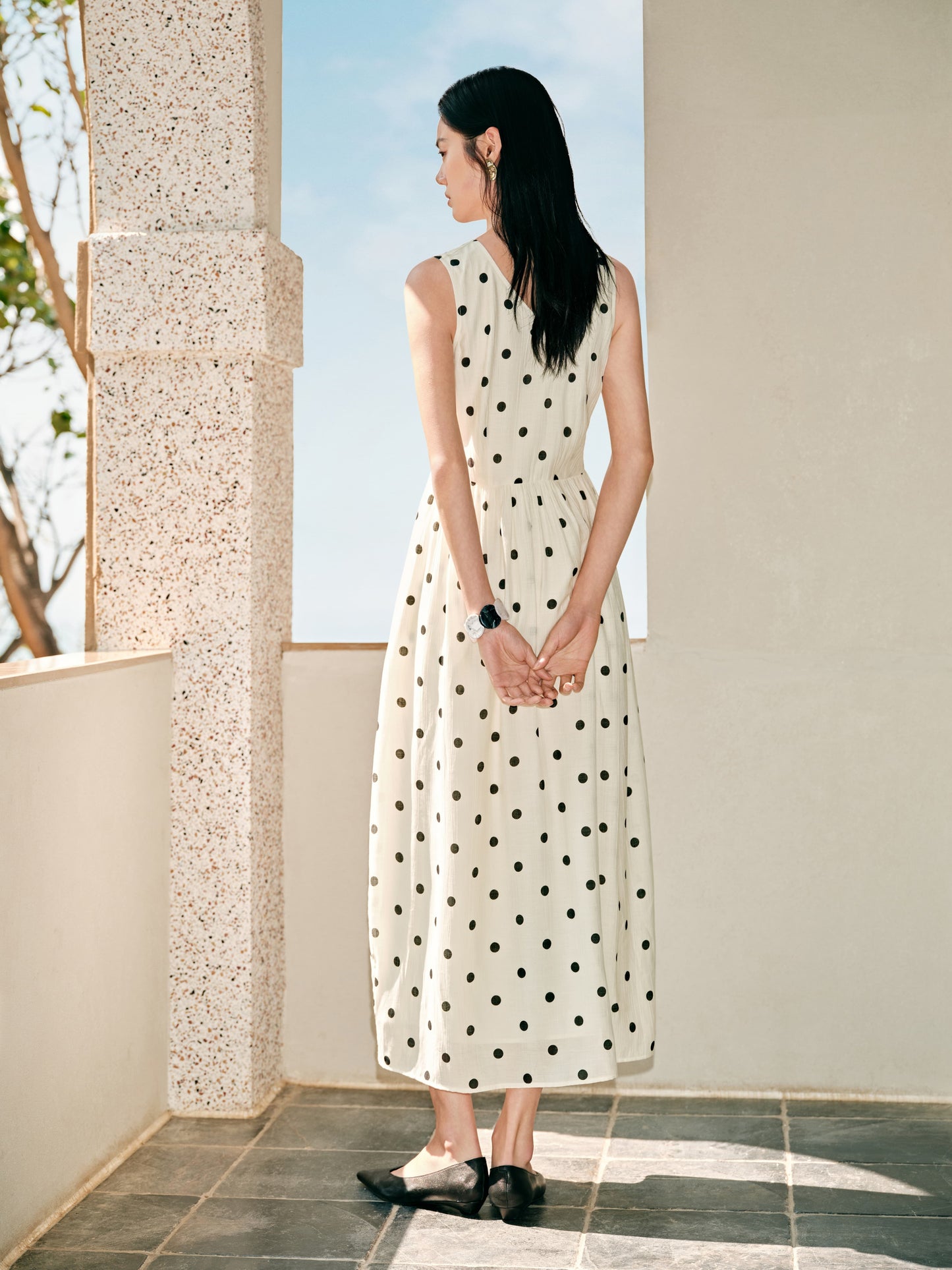 Grazia - Abito Donna Pois Elegante Raffinato