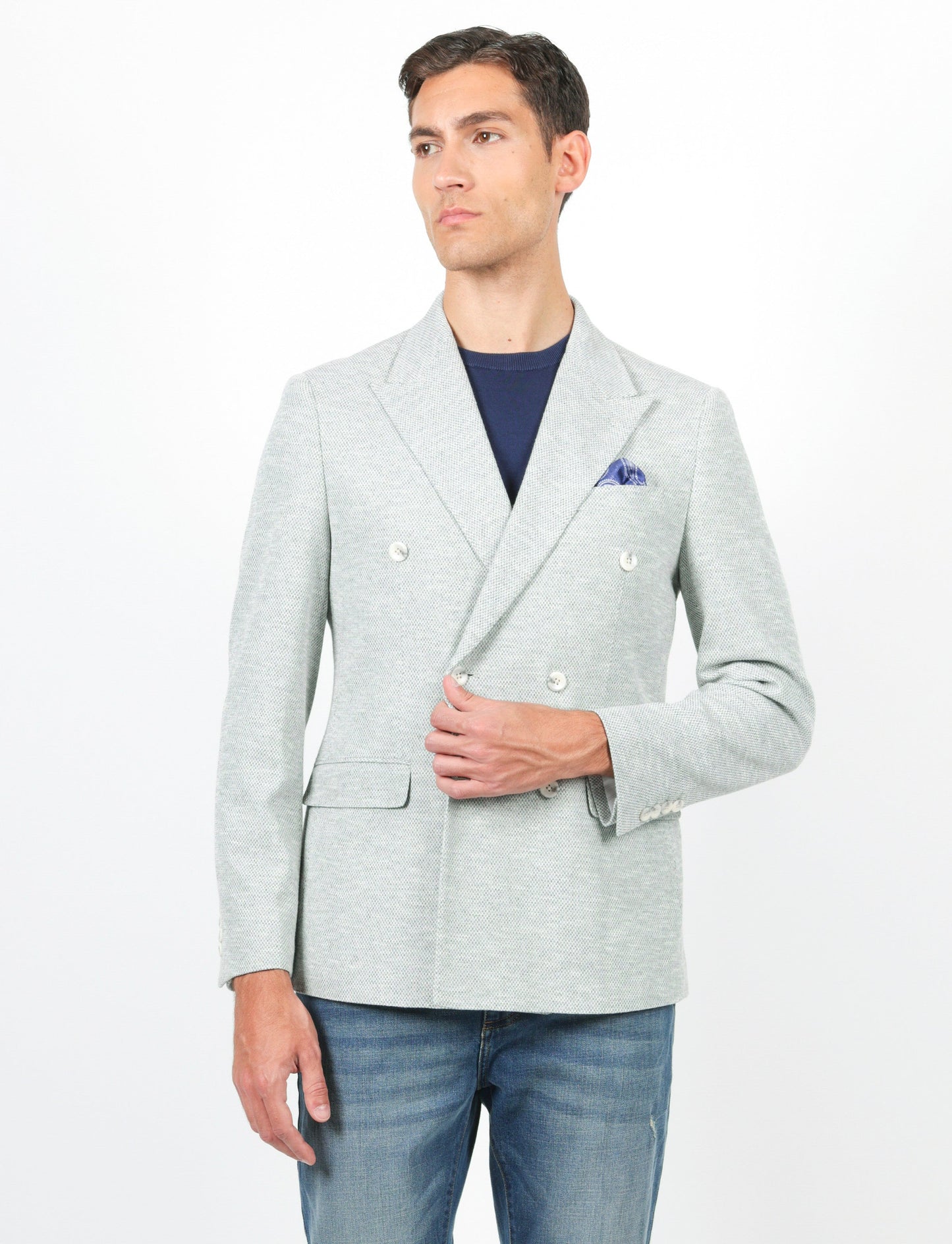 Kody - Giacca Doppiopetto Uomo Elegante Fit Moderno