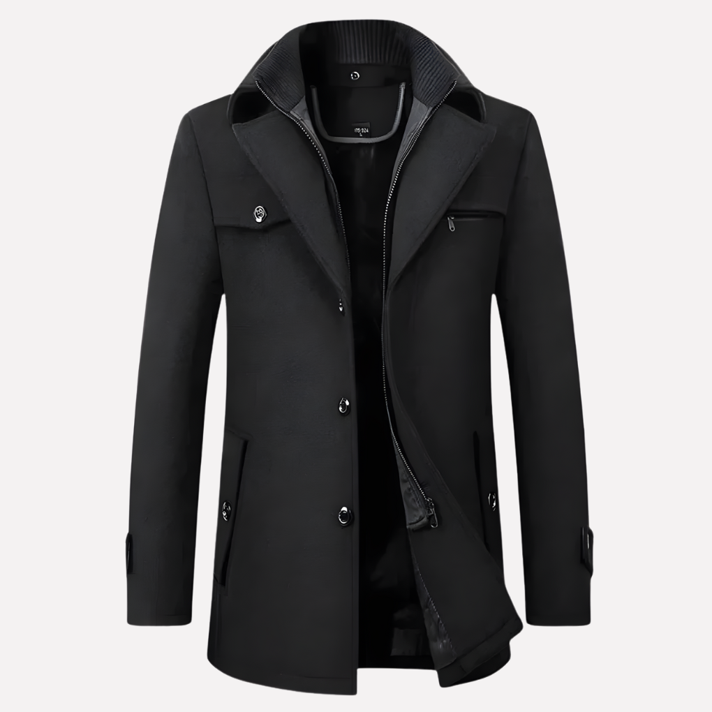 Nico – Cappotto Da Uomo Con Colletto A Punta
