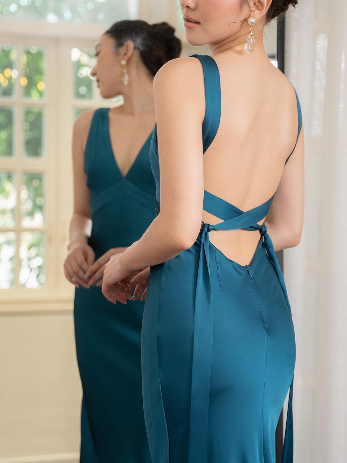 Ondina – Abito Lungo Con Spalline Scoperte Per Look Primaverili