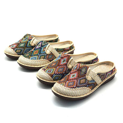 Lucrezia – Pantofole Ortopediche Stile Etnico Donna Comfort