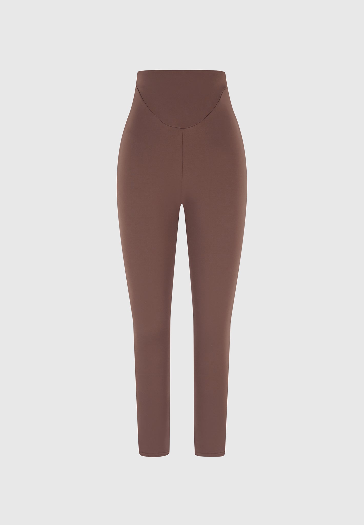 Rachele - Leggings vita alta marroni donna modellanti
